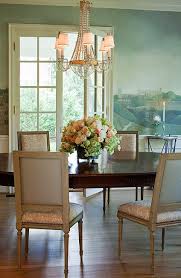 Dining Room With Landscape Mural Solis Betancourt Sherrill Home Decor Dark Table
