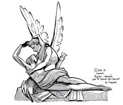 Psyche Revived By Cupid S Kiss By Patrick Dea In 2020 Cupid Drawing Cupid And Psyche Kiss Illustration