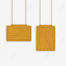 Download Wooden Sign Flat Empty 3d Hanging Board Frame Wooden Signage Flat Png Transparent Clipart Image And Psd File For Free Download