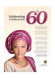 Imagine if remi tinubu becomes first lady, omo, some of us will be. African Best Entertainment I Heartily Congratulate The Distinguished Senator Oluremi Tinubu On The Occasion Of Her 60th Birthday Our Dear Amazon Attaining The Age Of 60 Years In Grace And Elegance