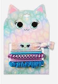 Kitty Hair Tie 7 Pack Girls Hair Accessories Baby Animals Super Cute Hair Clips Girls