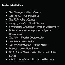 Existential Fiction Books To Read Book Lovers Book Suggestions