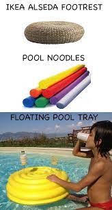 ikea hack alseda footrest to floating pool tray ikea hack ikea alseda diy baby stuff