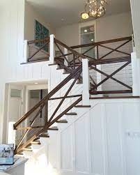So, we sanded in several areas, just to even out the nicks and bumps. 61 Bannister Ideas Stairs House Design House Stairs