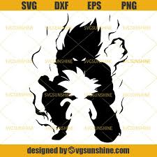Dragon ball z logo svg vector. Dragon Ball Z Goku Svg Png Dxf Eps Cutting File For Cricut Svgsunshine