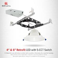 Recessed light fixtures are also known as recessed lighting trims, down lights, recessed down lights, recessed can lights, recessed ceiling lights, high installation of the lamp is quicker when compared to other shape lamps. 6 Led Recessed Downlights With 5 Cct Switch Elco Lighting