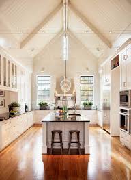 Lighting is one common option is the mebrure image kitchen track lighting for vaulted ceiling lighting for high ceiling i have. Vaulted Ceilings In The Kitchen Pros And Cons Plank And Pillow