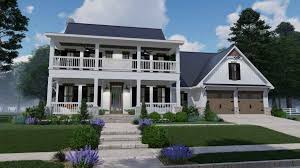 This is the side of our classic manor new day cabin. Beautiful Farmhouse Style House Plan 2458 The Stonewall