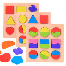A wooden puzzle with square, circle and triangle insets. China Wooden Children Educational Toy Montessori Color Math Shapes Geometric Puzzles For Kids China Shape Puzzle And Geometric Shape Puzzle Price