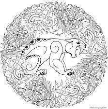 Select from 35870 printable crafts of cartoons, nature, animals, bible and many more. Jaguar Mandala Animal Coloring Pages Printable