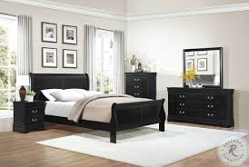 If your bedroom is smaller, you may want a basic bedroom set. Mayville Burnished Black Sleigh Bedroom Set From Homelegance 2147bk 1 Coleman Furniture