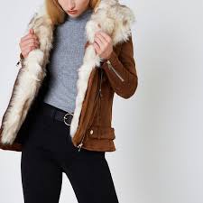Shop 22 top camel jacket with leather trim and earn cash back all in one place. Tan Faux Fur Trim Aviator Jacket Jackets Coats Jackets Women Winter Coats Women Fur Lined Coat Coats Jackets Women