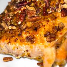 Green beans with pecan honey mustard dressing is a fantastic side dish with simple preparation and big flavor. Salmon Honey Mustard With Toasted Pecans Purely Seasoning