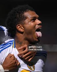 Daniel James of Leeds in action during the friendly match between... News  Photo