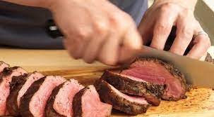 Herb Crusted Beef Tenderloin Roast With White Wine Cream Sauce Red Meat Recipes Recipe Beef Tenderloin Grilled Beef Recipes Beef Tenderloin Roast