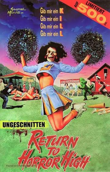 Return to Horror High (1987) German dvd movie cover