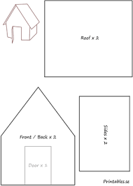Template For Gingerbread House 4 Free Printable For Christmas Gingerbread House Template Printable Gingerbread House Template Gingerbread House Patterns