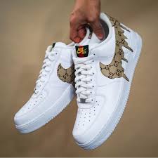 Kickz In Color On Instagram Gucci Drip Air Force 1s Rate These Cop Or Drop Follow Kickzincolor For More Dejesuscustomfootwear