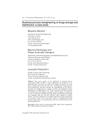 Pdf Business Process Re Engineering In Healthcare Management A Case Study