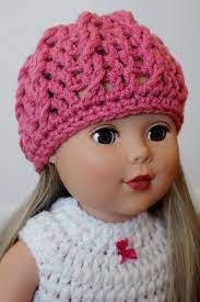 Crochet American Girl Doll Hat Twisted Cable Beanie Right Hand Version Doll Hat American Girl Crochet Doll Crochet