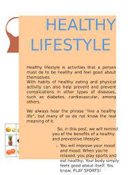 But they do not affect the opinions and recomm. Calameo Healthy Lifestyle