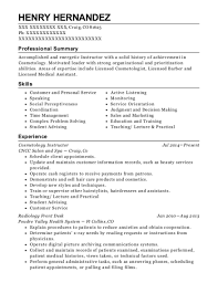 20+ best cosmetology instructor resumes
