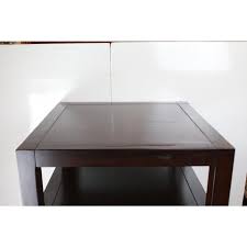 These plans were for a square table but we were able to customize the plans for a rectangular shaped table in the exact dimensions for our room. Campaign Style Pottery Barn Rhys End Tables A Pair Chairish