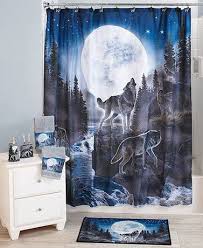 Wolf Pack Bathroom Collection Bathroom Collections Wolf Shower Curtain Bathroom Decor Luxury