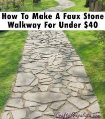 Indeed, it makes for an easy weekend project. 34 Diy Walkways For An Outdoor Path Backyard Walkway Backyard Landscaping Stone Walkway