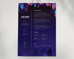Cv Artistique Et Lettre De Motivation Marketing Modele Etsy Resume Template Professional Cv Design Professional Resume