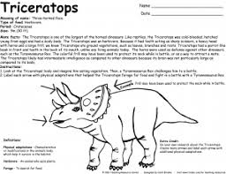Free Printable Dinosaur Triceratops Facts And Coloring Page Dinosaur Coloring Pages Dinosaur Facts Dinosaur Coloring