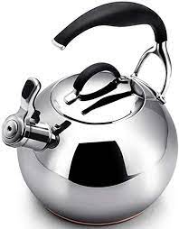 Tea Kettle Stainless Steel Whistling Teapot With Bottom And Mirror Finish Stove Top Tea Maker Infuser Te In 2021 Stainless Steel Kettle Kettle Stainless Steel Stove