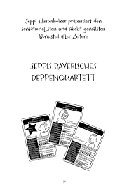 Are you a hard worker? Das Bayerische Deppenquartett Endlich Zum Spielen Seppis Tagebuch Von Hans Peter Schneider