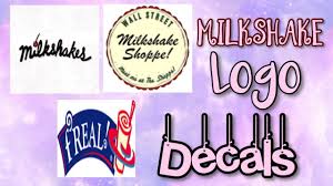 They are a category of item on the website, but they cannot be accessed through the catalog. Roblox Bloxburg Milkshake Logo Decal Id S Youtube Custom Decals Decal Design Roblox