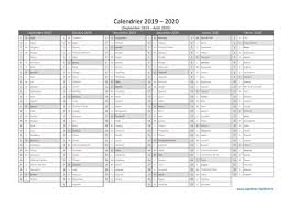 Calendrier 2019 2020 A Imprimer Gratuit Modeles De Calendrier 2019 Et 2020 Avec Vacances Numeros Des Calendrier Scolaire 2019 Calendrier Calendrier Vacances
