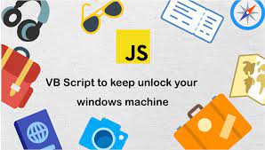 There is a script that contains an unlock functionality. Vb Script To Keep Unlock Your Windows Machine Skptricks