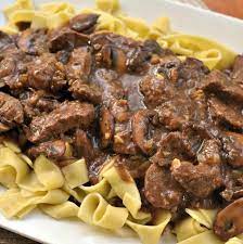 How to make beef and noodles. One Skillet Savory Beef Tips And Gravy Small Town Woman