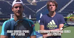 Sinner's an amazing player, tsitsipas said, per tennis majors. Tsitsipas Vs Sousa Dubai Tennis Stadium Trick Shot Challenge