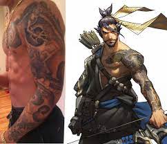 Bo Selmer Hansen on X: This guy got a real life version of Hanzo's sleeve  tattoo. I hope his brother is OK ;-) | Source: t.coLRLTIVvNo3 # Tattoo #Overwatch t.coQ04QUSjNv3  X