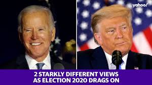 Election 2020 President Trump And Biden Give Very Different Speeches As Election 2020 Drags On Youtube