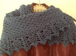 Half Granny Square Shawl With All Shawl Edging Chal De Ganchillo Ganchillo Chal
