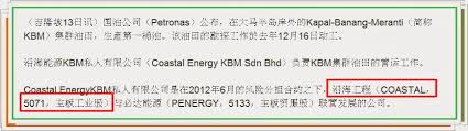 The kbm cluster, operated by coastal energy kbm sdn bhd, has been developed with jv (joint venture) partner petra energy under a risk service contract (rsc) since june 2012. è½¬å¸– æ²¹ 20 å¿…è¾¾èƒ½æº Penergy æœ‰å…¶å…„ å¿… æœ‰å…¶å¼Ÿ æ‰¬å¸†å¯èˆª Good Articles To Share I3investor