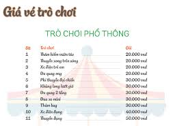 6 tháng cuối năm, giá vé sẽ được. Báº£ng Gia Dá»‹ch Vá»¥ Khu Du Lá»‹ch Ä'áº¡i Nam VÄƒn Hiáº¿n Binh DÆ°Æ¡ng