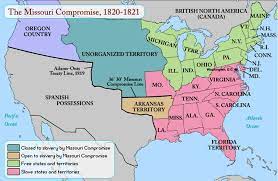 Missouri Compromise Line Map Missouri Compromise Act: Missouri Compromise Of 1820 History
