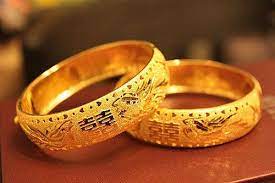 Traditional Chinese Wedding Gold Bangles