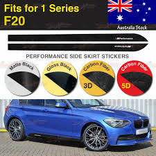 M Performance Side Skirt Sill Vinyl Decal Stickers For Bmw F20 1 Series 2 Pcs Au Bmw Vinyl Decal Stickers Vinyl Decals