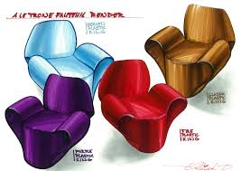 Examples include sports footwear, headphones, wearables and automobiles. Sketch Chairs Production And Render On Behance
