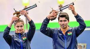 Shooting sensation manu bhaker's father ramkishan on wednesday questioned the selection criteria after the shooting ace was not considered for the pradhan mantri rashtriya bal puraskar award. Manu Bhaker Saurabh Chaudhary Win Gold India Seal Dominance At World Cup Shooting Newsclick