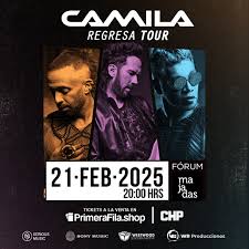 Camila regresa a Guatemala! 🎶❤️ La icónica banda mexicana de música  romántica vuelve con su esperado Regresa Tour. Prepárate para una noche  inolvidable este viernes 21 de febrero de 2025 en Forum