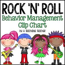 rock n roll rockstar chevron behavior clip chart and bunting banner